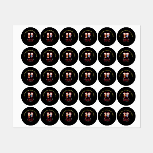 Étiquettes His & Hers Christmas Cheer (Feuille)