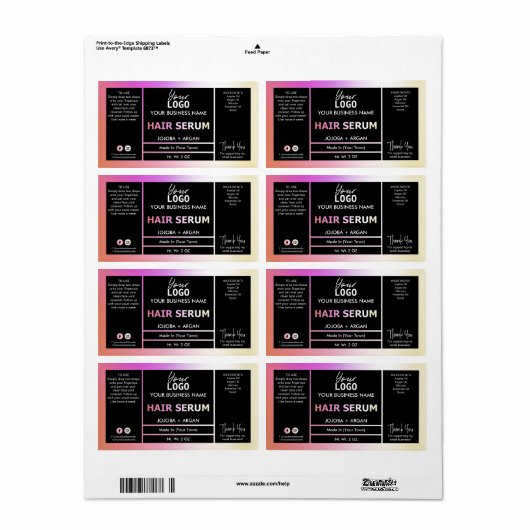 Étiquettes Holographiques Holographiques Holograph (Feuille entière)