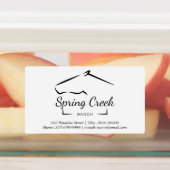 Étiquettes Horse Ranch | Ferme à cheval (Apposé)