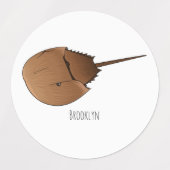 Étiquettes Horseshoe crab (Design 2)