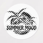 Étiquettes Humeur d'été (Design 1)