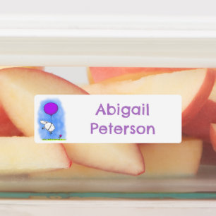 Étiquettes Humour de dessin animé en ballon de mouton mignon