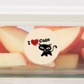 Étiquettes I Love Cat (Apposé)