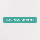 Étiquettes ID enfant nommé Blue Green Skinny Waterproof Enfan (Design 1)