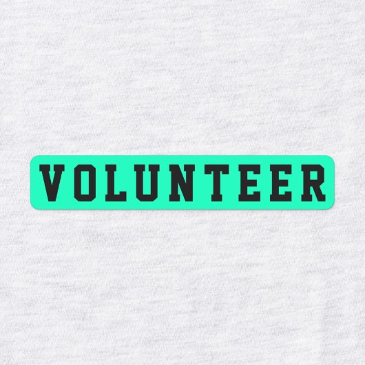 Étiquettes Identification du volontaire d'événement (Design 1)