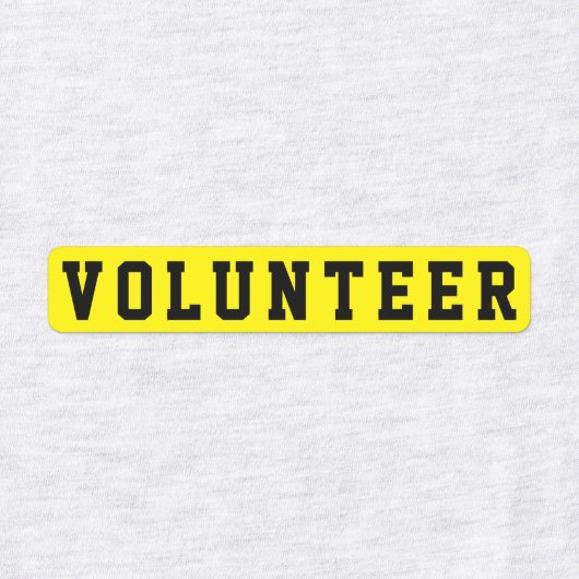 Étiquettes Identification du volontaire d'événement (Design 2)