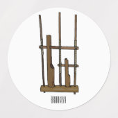 Étiquettes Illustration Angkpoumon (Design 2)