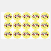 Étiquettes Illustration d'ambulance (Feuille)