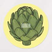 Étiquettes Illustration d'artiste (Design 1)