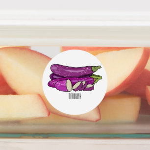 Étiquettes Illustration d'aubergine