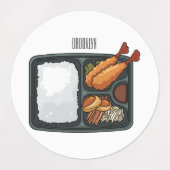 Étiquettes Illustration de Bento (Design 2)