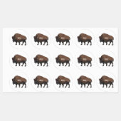 Étiquettes Illustration de bison (Feuille)