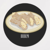 Étiquettes Illustration de Cannoli (Design 1)
