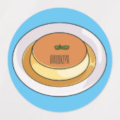 Étiquettes Illustration de caramel de crème (Design 2)