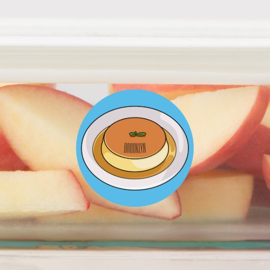 Étiquettes Illustration de caramel de crème (Apposé)
