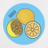 Étiquettes Illustration de citron (Design 1)