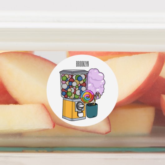 Étiquettes Illustration de dessin de bonbon (Apposé)