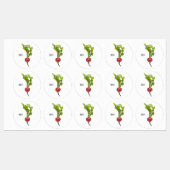 Étiquettes Illustration de dessin Radish (Feuille)