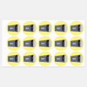 Étiquettes Illustration de dessin sur micro-ondes (Feuille)