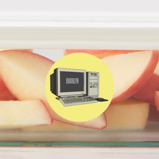 Étiquettes Illustration de dessin sur ordinateur (Apposé)