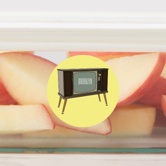 Étiquettes Illustration de dessin télévisé (Apposé)