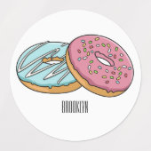 Étiquettes Illustration de Donut (Design 1)