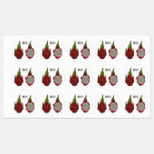 Étiquettes Illustration de dragon fruit (Feuille)