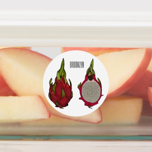 Étiquettes Illustration de dragon fruit (Apposé)