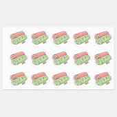 Étiquettes Illustration de gâteau suisse roll / roll (Feuille)