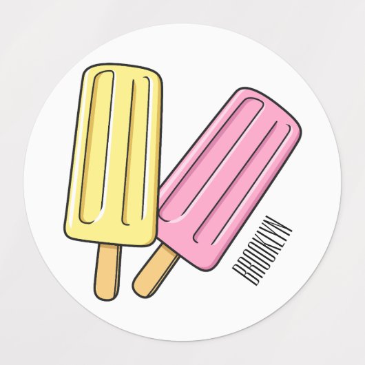 Étiquettes Illustration de Ice pop (Design 2)