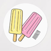 Étiquettes Illustration de Ice pop (Design 1)