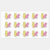 Étiquettes Illustration de Ice pop (Feuille)