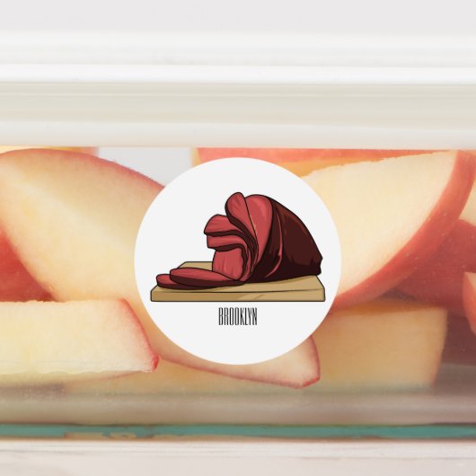 Étiquettes Illustration de jambon (Apposé)