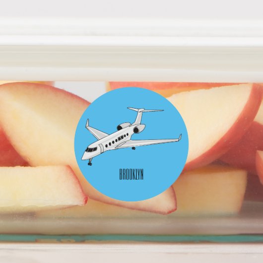Étiquettes Illustration de jet privé (Apposé)