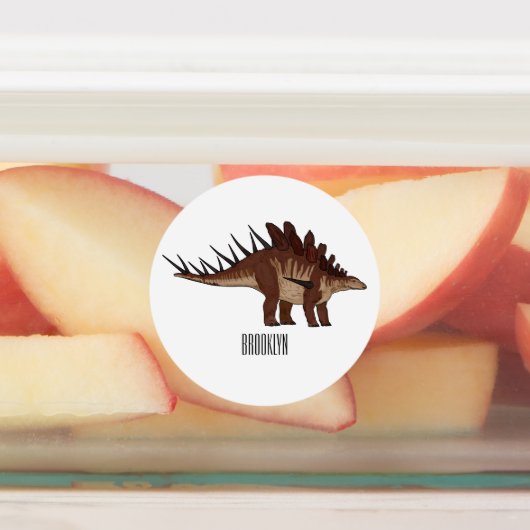 Étiquettes Illustration de Kentrosaurus (Apposé)