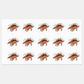 Étiquettes Illustration de Kentrosaurus (Feuille)