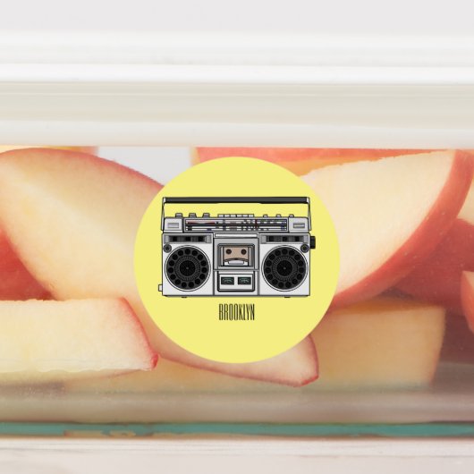 Étiquettes Illustration de la bande dessinée radio (Apposé)