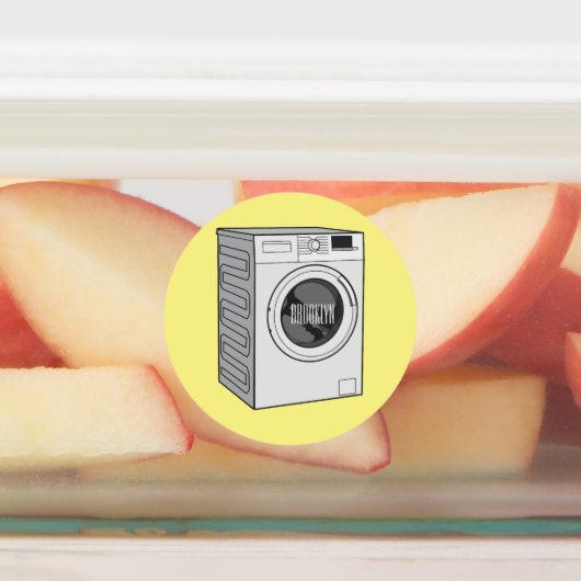 Étiquettes Illustration de la machine à laver (Apposé)