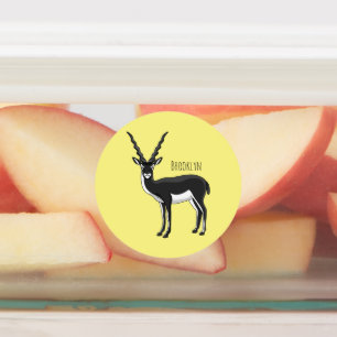 Étiquettes Illustration de l'antilope Blackbuck