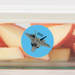 Étiquettes Illustration de l'avion de chasse