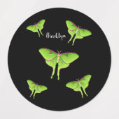 Étiquettes Illustration de Luna Moth (Design 1)