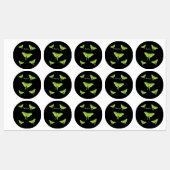 Étiquettes Illustration de Luna Moth (Feuille)