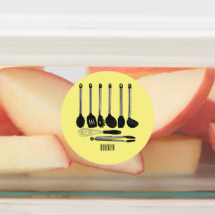Étiquettes Illustration de l'ustensile de cuisine