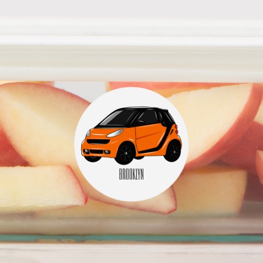 Étiquettes Illustration de micro-voiture (Apposé)