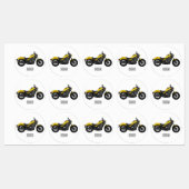 Étiquettes Illustration de moto Cruiser (Feuille)