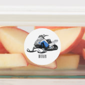 Étiquettes Illustration de motoneige (Apposé)