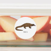 Étiquettes Illustration de pangolin à queue longue (Apposé)