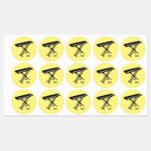 Étiquettes Illustration de piano clavier (Feuille)
