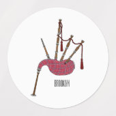 Étiquettes Illustration de pipes (Design 2)