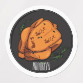Étiquettes Illustration de poulet rôti (Design 2)